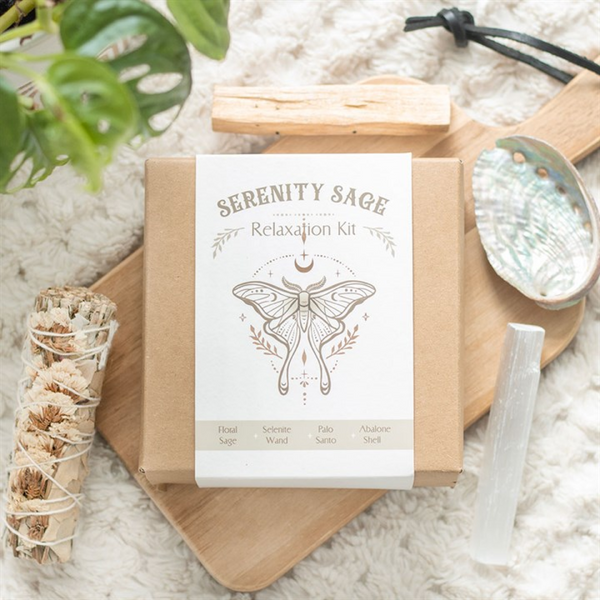 Serenity Sage Relaxation Smudge Kit Spirit Of The Moon